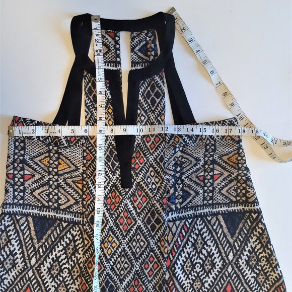 BCBGMaxAzria  BLACK STRAPS ASYMMETRICAL FLOWY CUT OUT TANK TOP - Picture 14 of 14